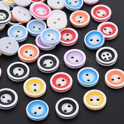 2-Hole Resin Buttons BUTT-N018-057-1