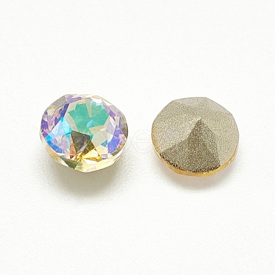 Pointed Back Glass Rhinestone Cabochons RGLA-T110-6mm-001PS-1