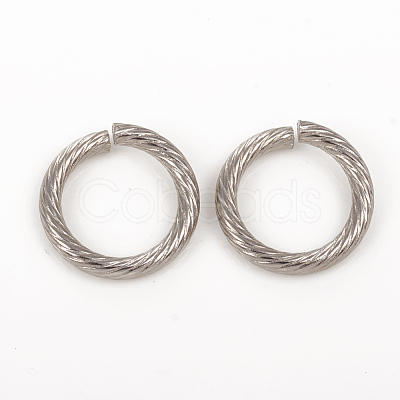 Tarnish Resistant 304 Stainless Steel Open Jump Rings STAS-G224-23P-02-1