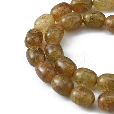 Imitation Cracked Jade Glass Beads GLAA-WH0032-05D-1