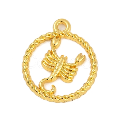 Twelve Constellations Alloy Pendants LS-PALLOY-Q006-01L-G-1