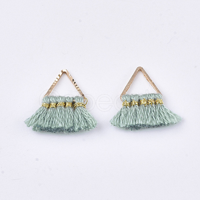 Polycotton(Polyester Cotton) Tassel Charms Decorations FIND-S302-10S-1