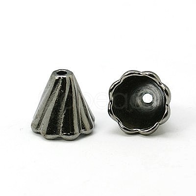 Tibetan Style Bead Caps EA10181Y-B-1
