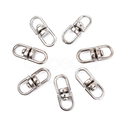 Alloy Double Eye Swivel Clasps X-PALLOY-E385-14P-1