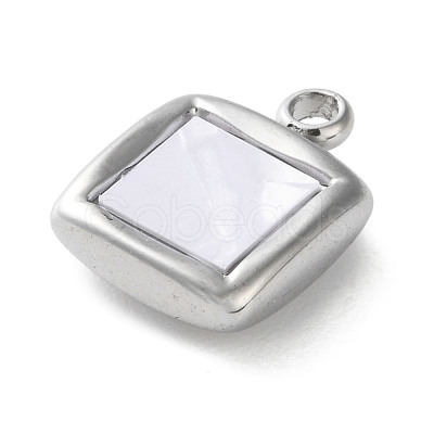 304 Stainless Steel Acrylic Pendants STAS-M091-02D-P-1