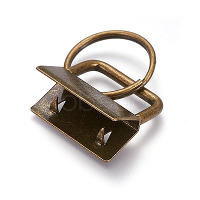 Electroplate Iron Split Key Rings LS-IFIN-WH0044-01A-AB-1