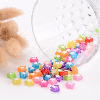 Transparent Acrylic Beads TACR-S116-M-1