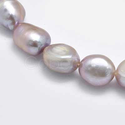 Natural Cultured Freshwater Pearl Beads Strands LS-PEAR-K003-19B-1