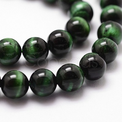 Natural Tiger Eye Bead Strands G-G735-23-10mm-01-1