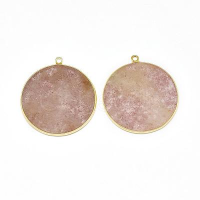 Natural Mixed Gemstone Pendants G-E526-10-1