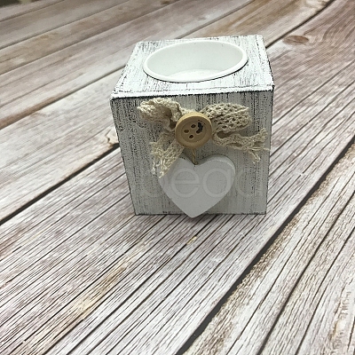 Wood Candle Holder AJEW-WH0223-15C-1