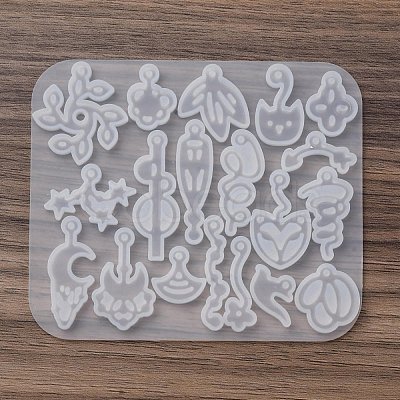 Pendant Silicone Molds AJEW-S041-03A-1