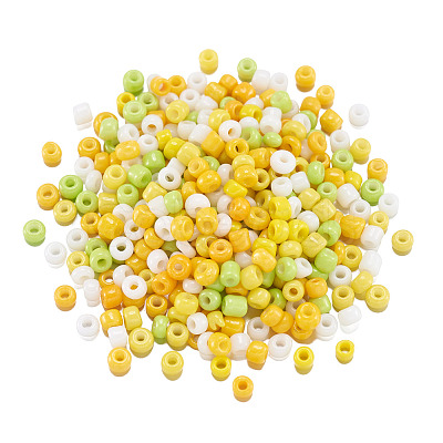Opaque Glass Round Seed Beads GLAA-TAC0025-07A-07-1