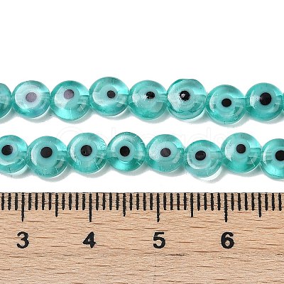 Handmade Evil Eye Lampwork Beads Strands LAMP-G164-10A-01-1