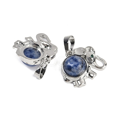 Natural Sodalite Pendants G-I374-A-P10-1