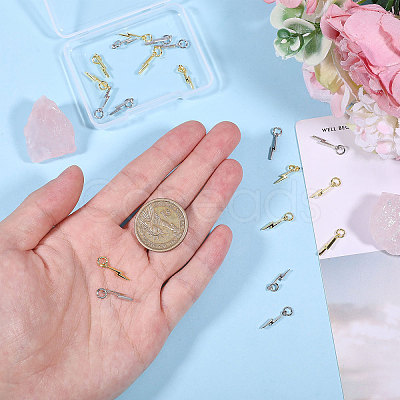 20Pcs 2 Colors Brass Charms KK-CA0002-91-1