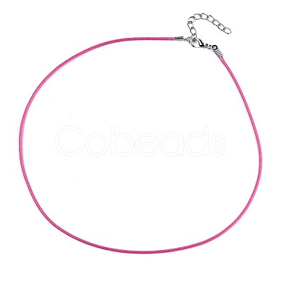 Waxed Cotton Cord Necklace Making MAK-S034-010-1