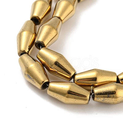 Electroplated Synthetic Magnetic Hematite Beads Strands G-Z032-B01-02F-1