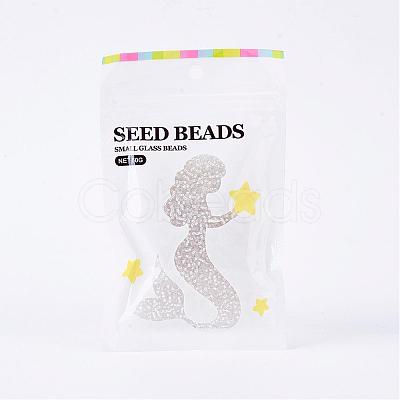 FGB 12/0 Grade A Transparent Silver Lined Round Glass Seed Beads X-SEED-A022-F12-34-1