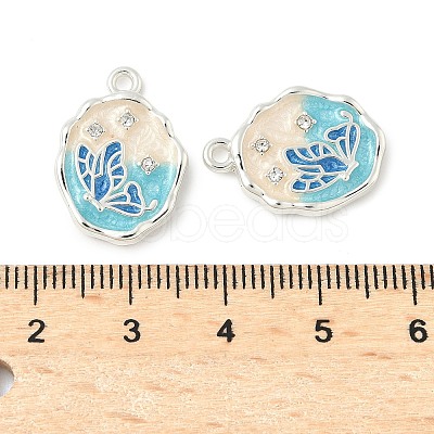 Alloy Enamel Pendants PALLOY-F316-09S-1