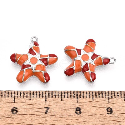 Brass Enamel Pendants KK-T071-30P-1
