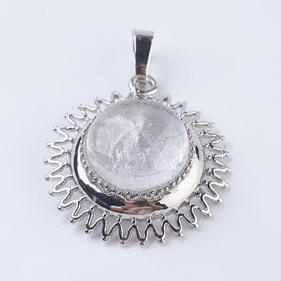 Natural & Synthetic Mixed Stone Pendants G-P352-C-1
