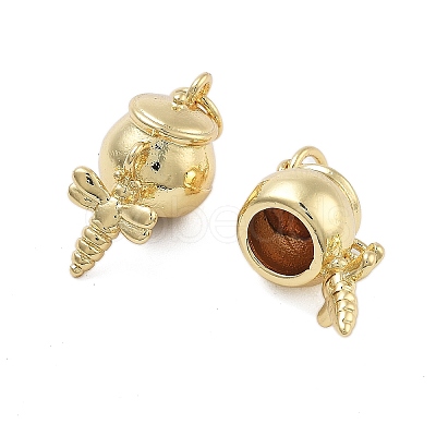Brass Pendants KK-Q006-17G-1