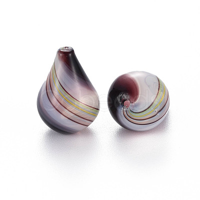 Transparent Handmade Blown Glass Globe Beads X-GLAA-T012-03-1