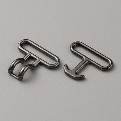 Alloy Snap Lock Clasps PALLOY-WH0107-01A-B-1