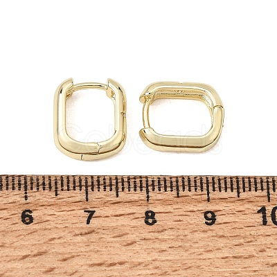 Brass Micro Pave Cubic Zirconia Hoop Earrings KK-CBA5585-09G-1