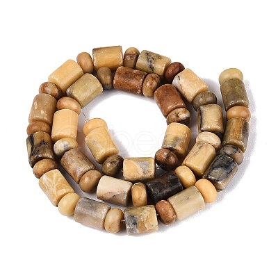 Natural Huanglong Jade Beads Strands G-Q616-09G-1