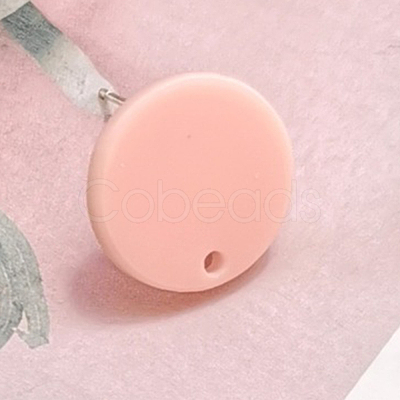 Resin Stud Earring Findings EJEW-CJC0001-14C-1