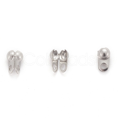 Tarnish Resistant 304 Stainless Steel Bead Tips X-STAS-R063-20-1