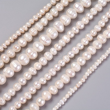 Natural Cultured Freshwater Pearl Beads Strands PEAR-L021-16-01A-1