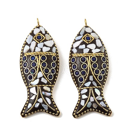 Handmade Polymer Clay Indonesia Big Pendants PY-CBAAA14-02C-01-1