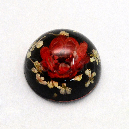 Resin Cabochons RESI-S320-14mm-07-1