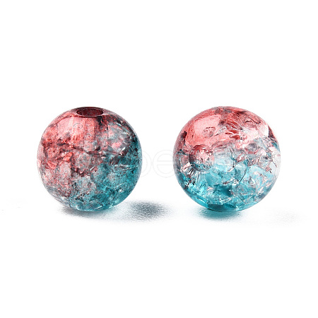 Transparent Crackle Acrylic Beads LS-CACR-N002-14-1