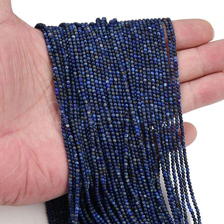 Natural Lapis Lazuli Beads Strands G-L628-A01-2mm-02-1