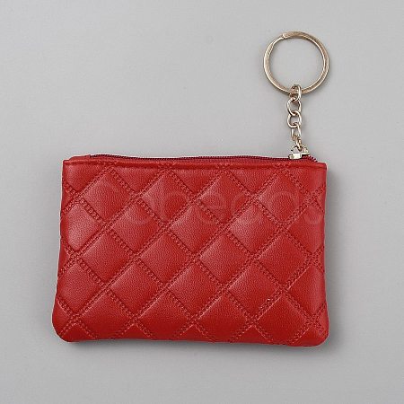 Leather Coin Purse Keychains KEYC-WH20010-09B-1