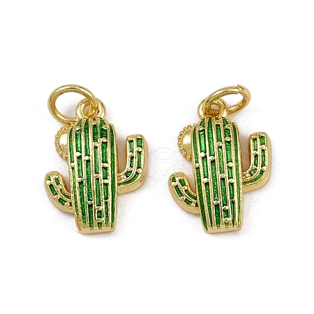 Brass Enamel Charms X-KK-I358-011G-1