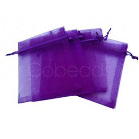 Rectangle Organza Jewelry Packing Drawable Pouches OP001-03-1