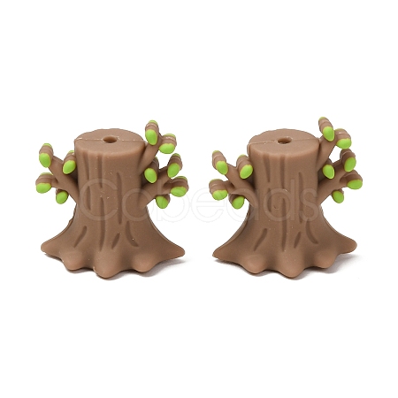 Food Grade Eco-Friendly Silicone Focal Beads SL-CBAECCD-02C-1