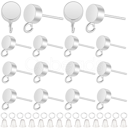 Brass Stud Earring Findings KK-CN0003-42S-1