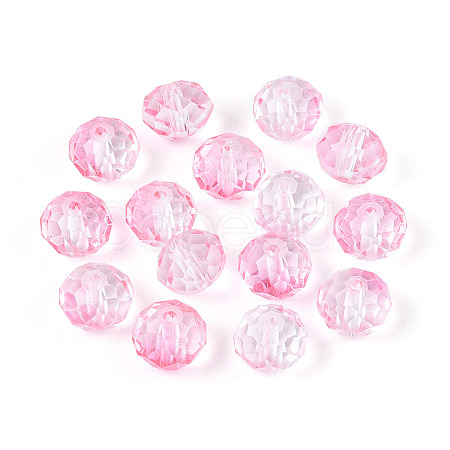 Baking Paint Transparent Glass Beads X1-GLAA-N011-10mm-08-1