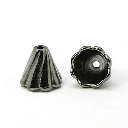 Tibetan Style Bead Caps EA10181Y-B-1
