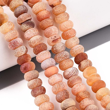 Natural Weathered Agate Beads Strands G-N357-13A-04-1