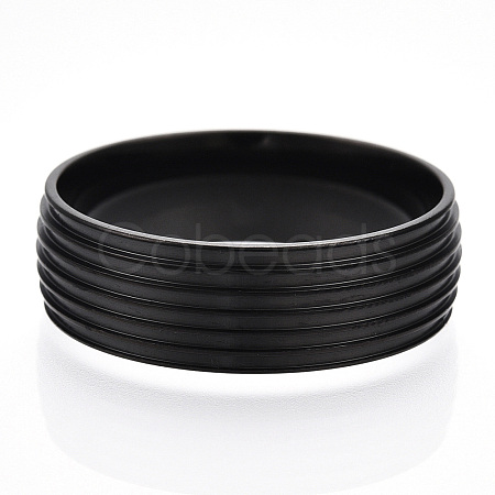 201 Stainless Steel Grooved Finger Ring Settings STAS-WH0047-02EB-1