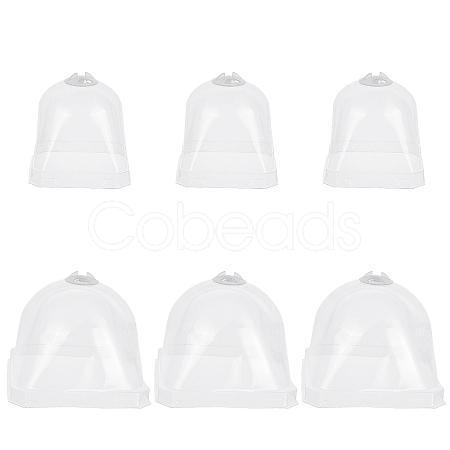 Plastic Plant Nursery Insulation Cover Bells Breathable Covers Frost Guard for Outdoor Succulent Flowers Warming AJEW-GA0001-85-1