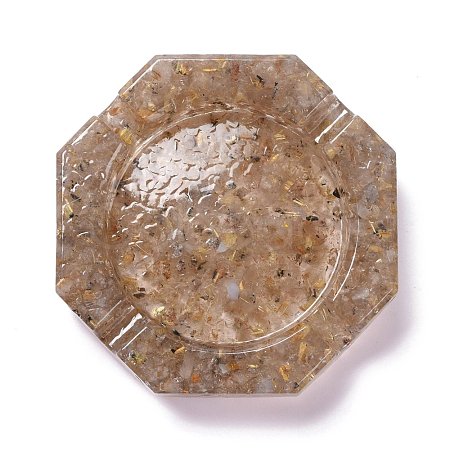 Natural Rutilated Quartz Ashtray DJEW-F015-09B-1