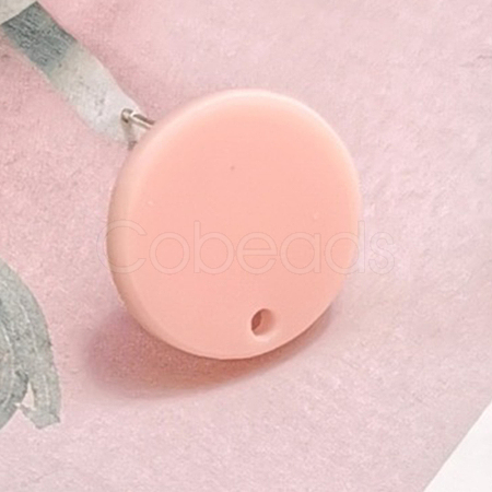 Resin Stud Earring Findings EJEW-CJC0001-14C-1